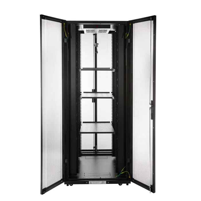 42RU 800mm Wide x 800mm Deep Server Rack with Bi-Fold Mesh Doors